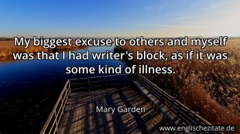 Englisches Zitat von Mary Garden als Bild