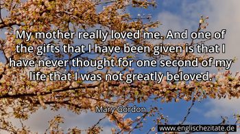 Englisches Zitat von Mary Gordon als Bild