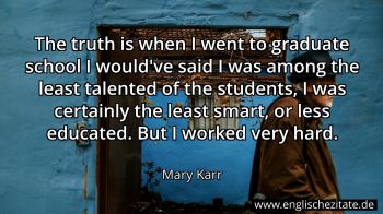 Englisches Zitat von Mary Karr als Bild