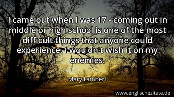 Englisches Zitat von Mary Lambert als Bild