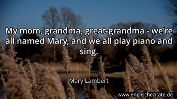 Englisches Zitat von Mary Lambert als Bild