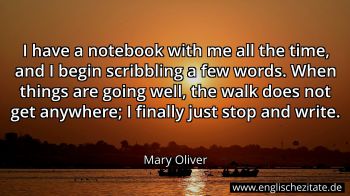 Englisches Zitat von Mary Oliver als Bild