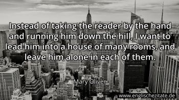 Englisches Zitat von Mary Oliver als Bild