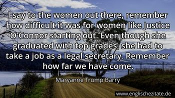 Englisches Zitat von Maryanne Trump Barry als Bild