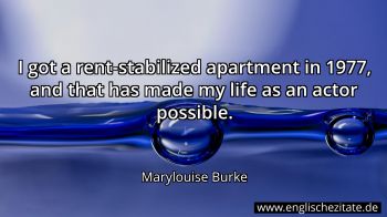 Englisches Zitat von Marylouise Burke als Bild