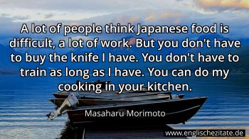 Englisches Zitat von Masaharu Morimoto als Bild