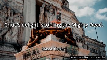 Englisches Zitat von Mason Cooley als Bild