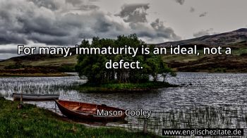 Englisches Zitat von Mason Cooley als Bild