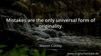 Englisches Zitat von Mason Cooley als Bild