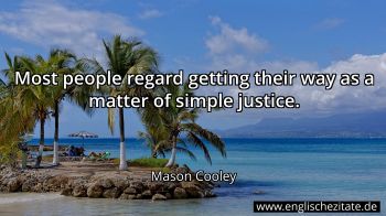 Englisches Zitat von Mason Cooley als Bild