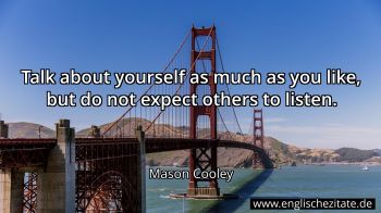 Englisches Zitat von Mason Cooley als Bild