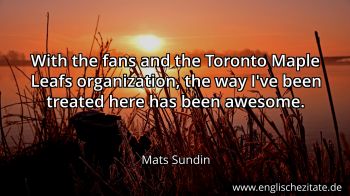 Englisches Zitat von Mats Sundin als Bild