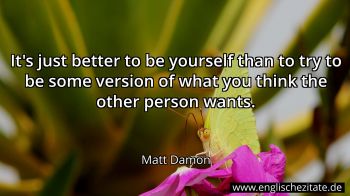 Englisches Zitat von Matt Damon als Bild