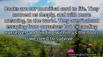 Englisches Zitat von Matt Haig als Bild