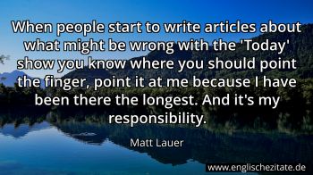Englisches Zitat von Matt Lauer als Bild