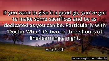 Englisches Zitat von Matt Smith als Bild