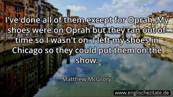 Englisches Zitat von Matthew McGrory als Bild