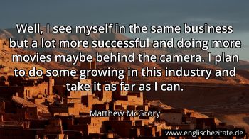 Englisches Zitat von Matthew McGrory als Bild