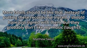 Englisches Zitat von Matthew Sweet als Bild