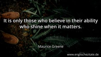 Englisches Zitat von Maurice Greene als Bild