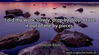 Englisches Zitat von Maurice Ravel als Bild