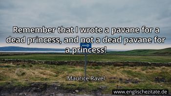 Englisches Zitat von Maurice Ravel als Bild
