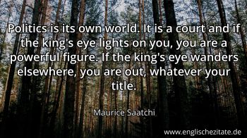 Englisches Zitat von Maurice Saatchi als Bild