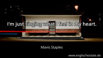 Englisches Zitat von Mavis Staples als Bild
