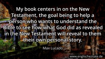 Englisches Zitat von Max Lucado als Bild