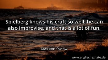 Englisches Zitat von Max von Sydow als Bild
