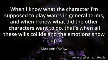 Englisches Zitat von Max von Sydow als Bild