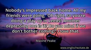 Englisches Zitat von Maxine Peake als Bild