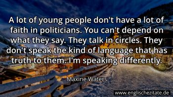 Englisches Zitat von Maxine Waters als Bild