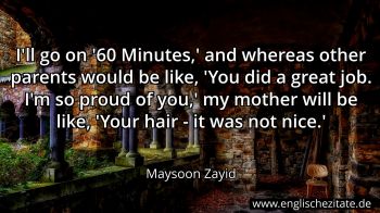 Englisches Zitat von Maysoon Zayid als Bild