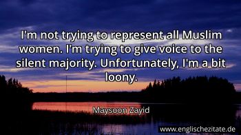 Englisches Zitat von Maysoon Zayid als Bild