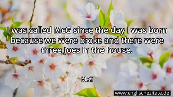 Englisches Zitat von McG als Bild