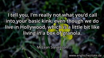 Englisches Zitat von McLean Stevenson als Bild