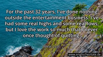 Englisches Zitat von Meat Loaf als Bild