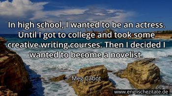 Englisches Zitat von Meg Cabot als Bild