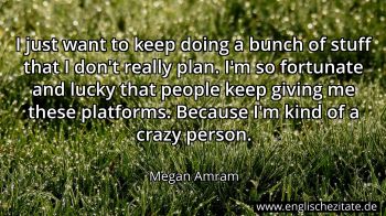Englisches Zitat von Megan Amram als Bild
