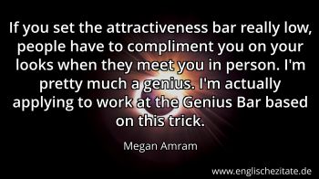 Englisches Zitat von Megan Amram als Bild