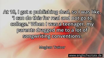 Englisches Zitat von Meghan Trainor als Bild