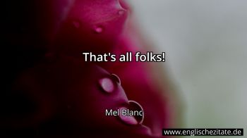 Englisches Zitat von Mel Blanc als Bild