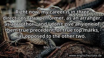 Englisches Zitat von Mel Torme als Bild