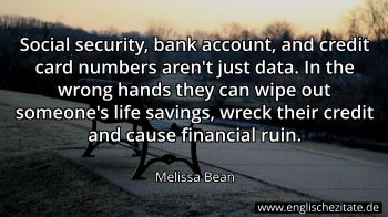 Englisches Zitat von Melissa Bean als Bild