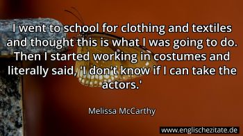 Englisches Zitat von Melissa McCarthy als Bild
