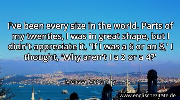 Englisches Zitat von Melissa McCarthy als Bild