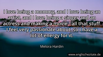 Englisches Zitat von Melora Hardin als Bild