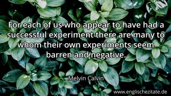 Englisches Zitat von Melvin Calvin als Bild