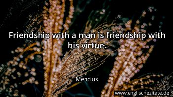 Englisches Zitat von Mencius als Bild